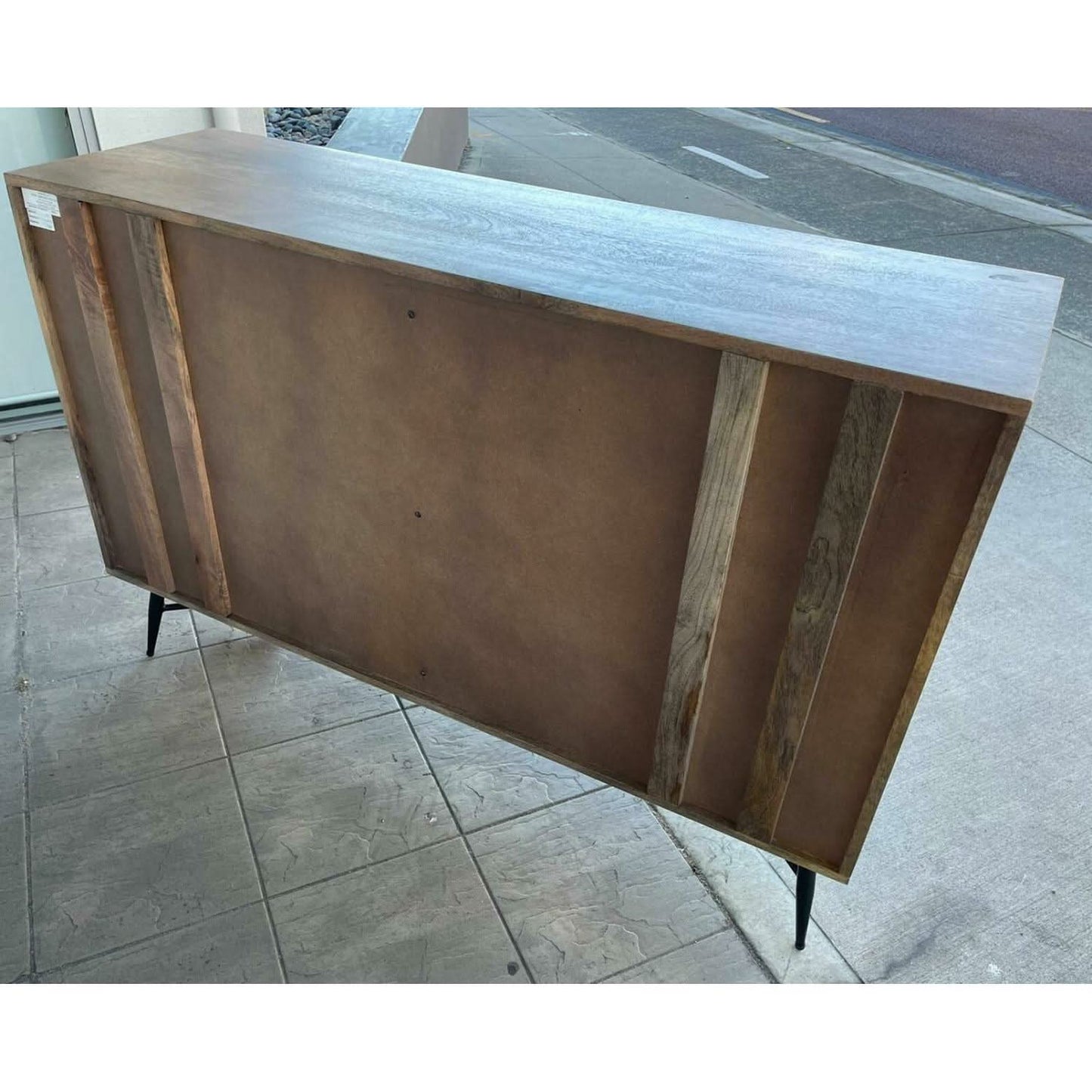 Lexington 6-drawer dresser by MyChocolateWood in burnt brown, featuring sleek design and sturdy wood construction.