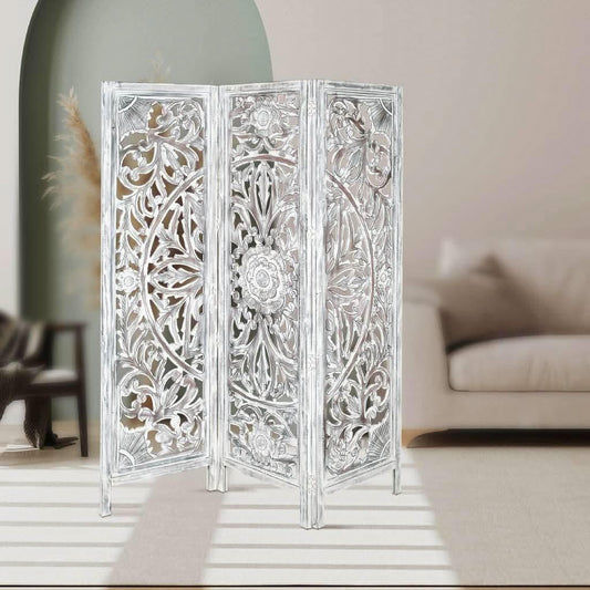LIBORNO SCREEN 150 X 2.4 X 180CM IN ANTIQUE WHITE