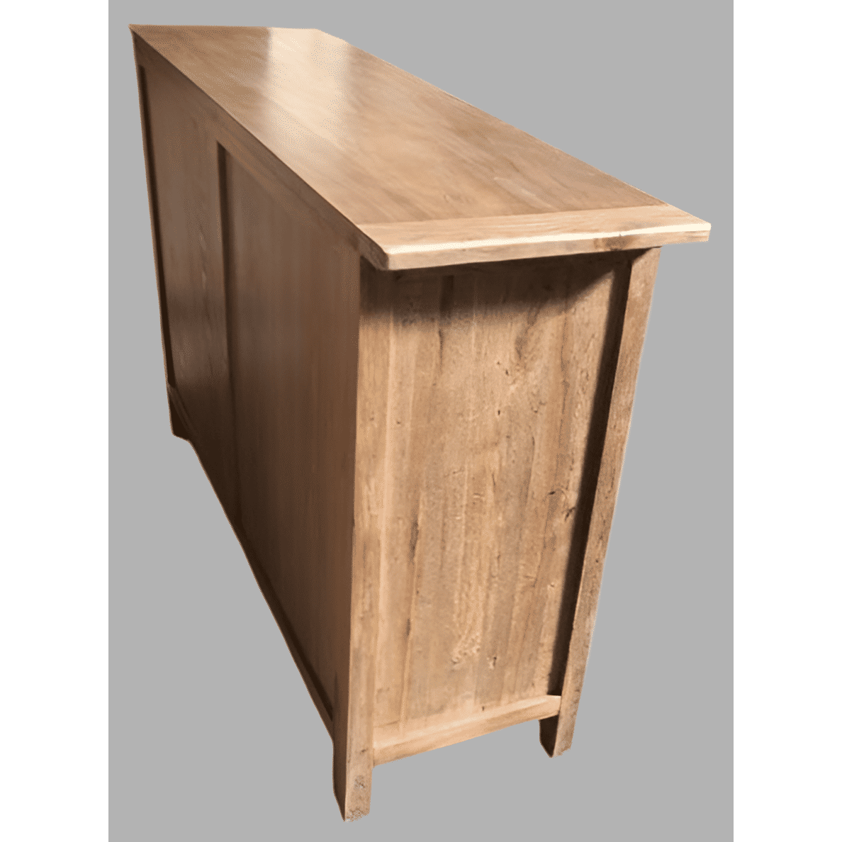 LINDI RECYCLED ELM RUSTIC COUNTRY STYLE BUFFET/SIDEBOARD 4 DOORS & 2 DRAWERS HONEY-140CM - MyChocolateWood