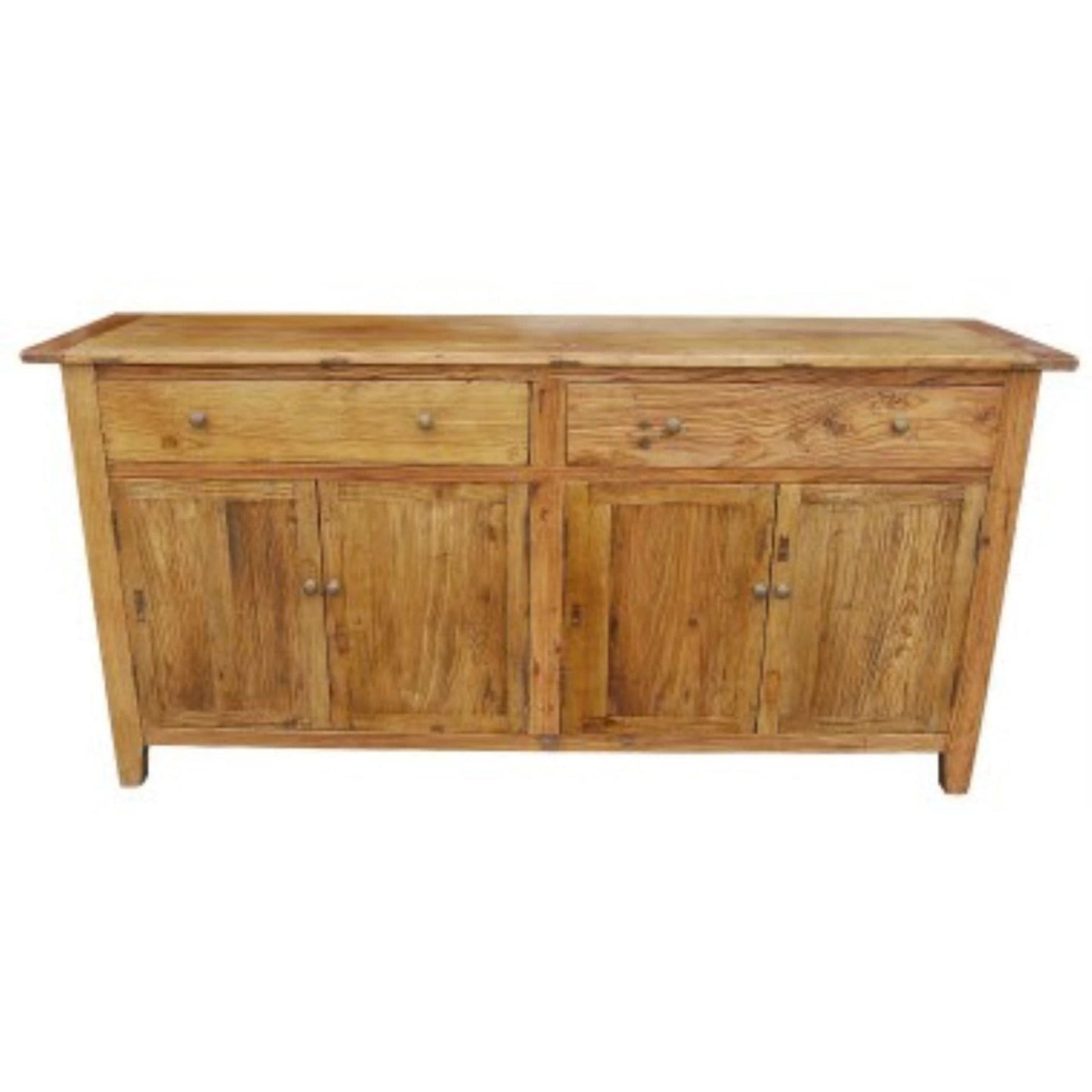 Lindi Recycled Elm Rustic Country Buffet / Sideboard 180cm in Honey - Chocolate Wood