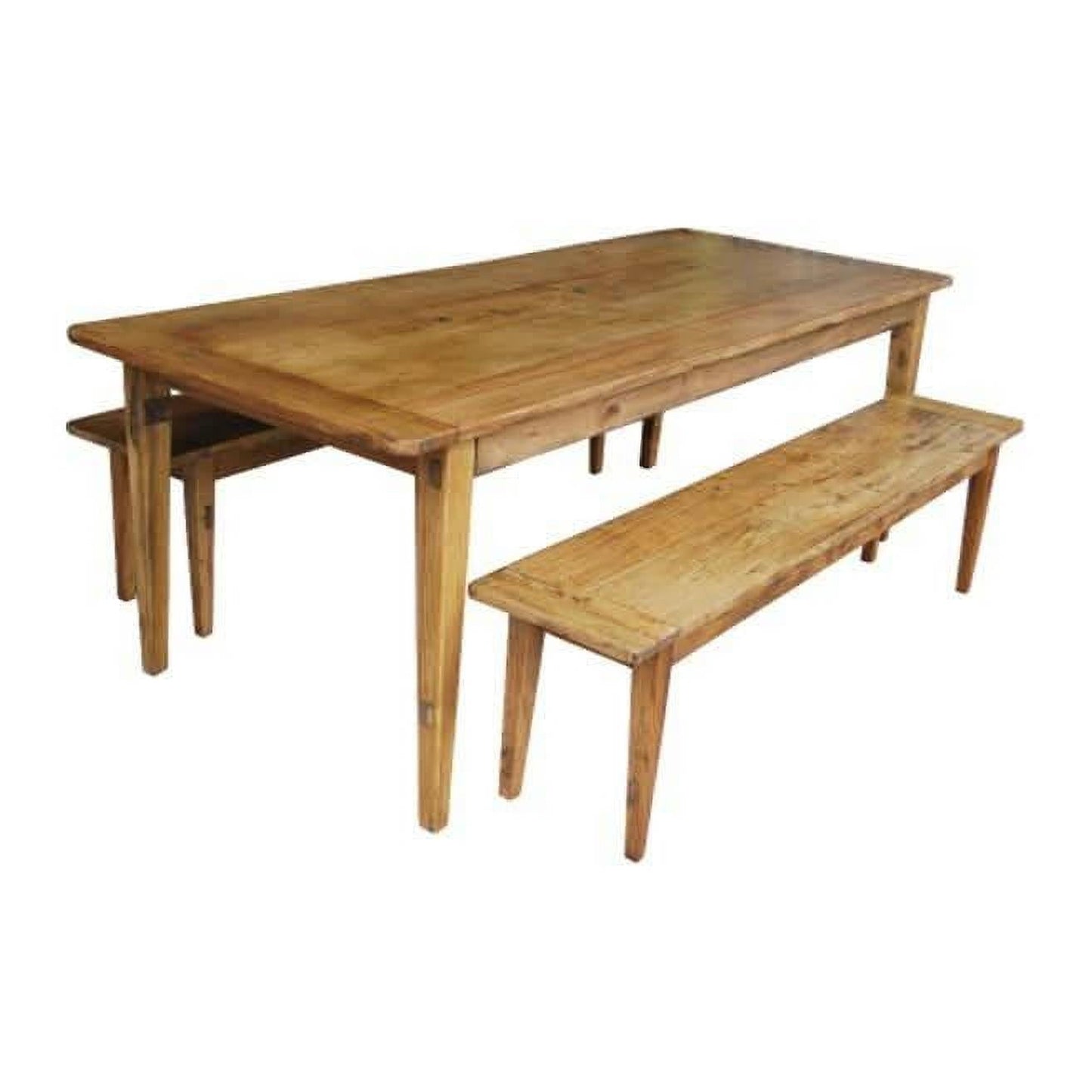 LINDI RUSTIC COUNTRY BENCH RECYCLED ELM WOOD 113CM