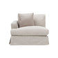 LIVINGSTON 3-PIECE FABRIC MODULAR LOUNGE SOFA  'LEMAY' KHAKI COLOUR - MyChocolateWood