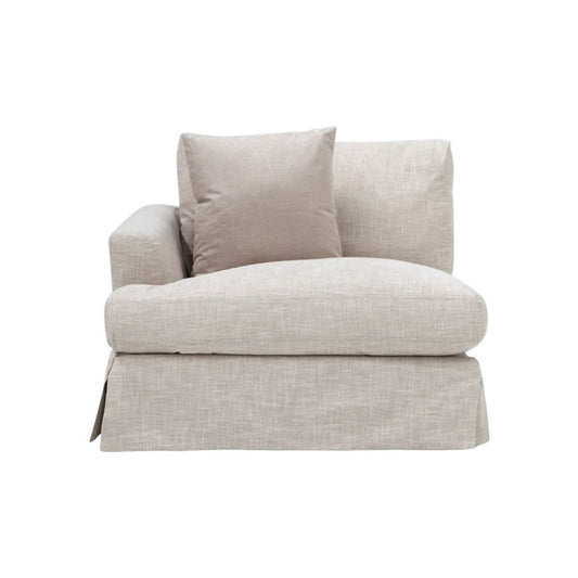 LIVINGSTON 3-PIECE FABRIC MODULAR LOUNGE SOFA  'LEMAY' KHAKI COLOUR - MyChocolateWood