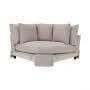 LIVINGSTON 3-PIECE FABRIC MODULAR LOUNGE SOFA  'LEMAY' KHAKI COLOUR - MyChocolateWood
