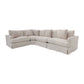 LIVINGSTON 3-PIECE FABRIC MODULAR LOUNGE SOFA  'LEMAY' KHAKI COLOUR - MyChocolateWood