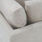 LIVINGSTON 3-PIECE FABRIC MODULAR LOUNGE SOFA  'LEMAY' KHAKI COLOUR - MyChocolateWood