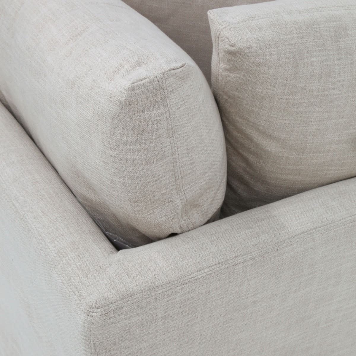 LIVINGSTON 3-PIECE FABRIC MODULAR LOUNGE SOFA 'LEMAY' KHAKI COLOUR - MyChocolateWood