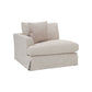 LIVINGSTON LAF FABRIC LOUNGE CHAIR  'LEMAY' KHAKI COLOUR - MyChocolateWood