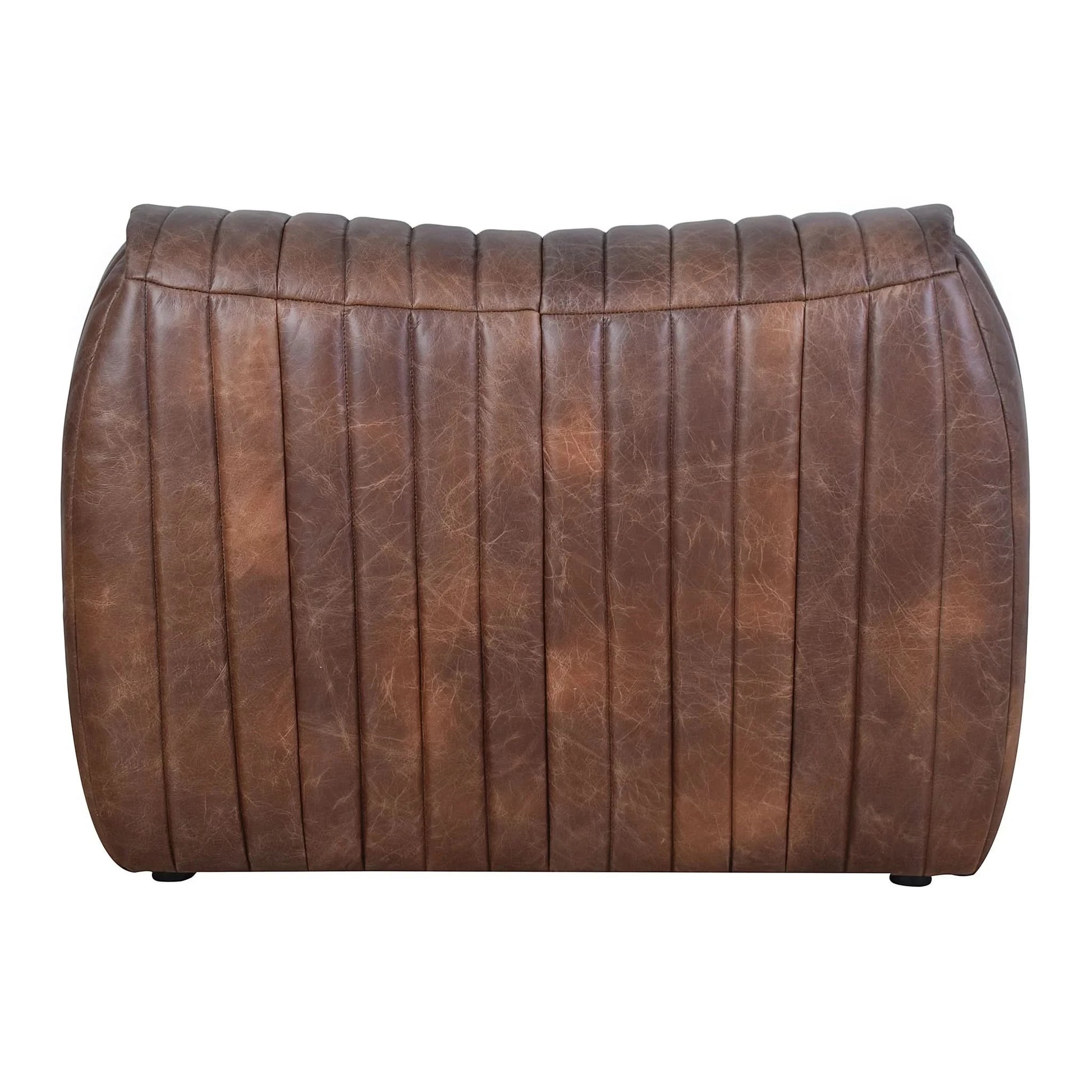 LOFT ARMCHAIR IN DISTRESSED BROWN LEATHER - MyChocolateWood