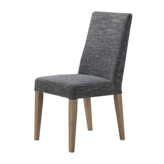 LONDON TOP QUALITY FABRIC DINING CHAIR WITH AMERICAN OAK LEGS