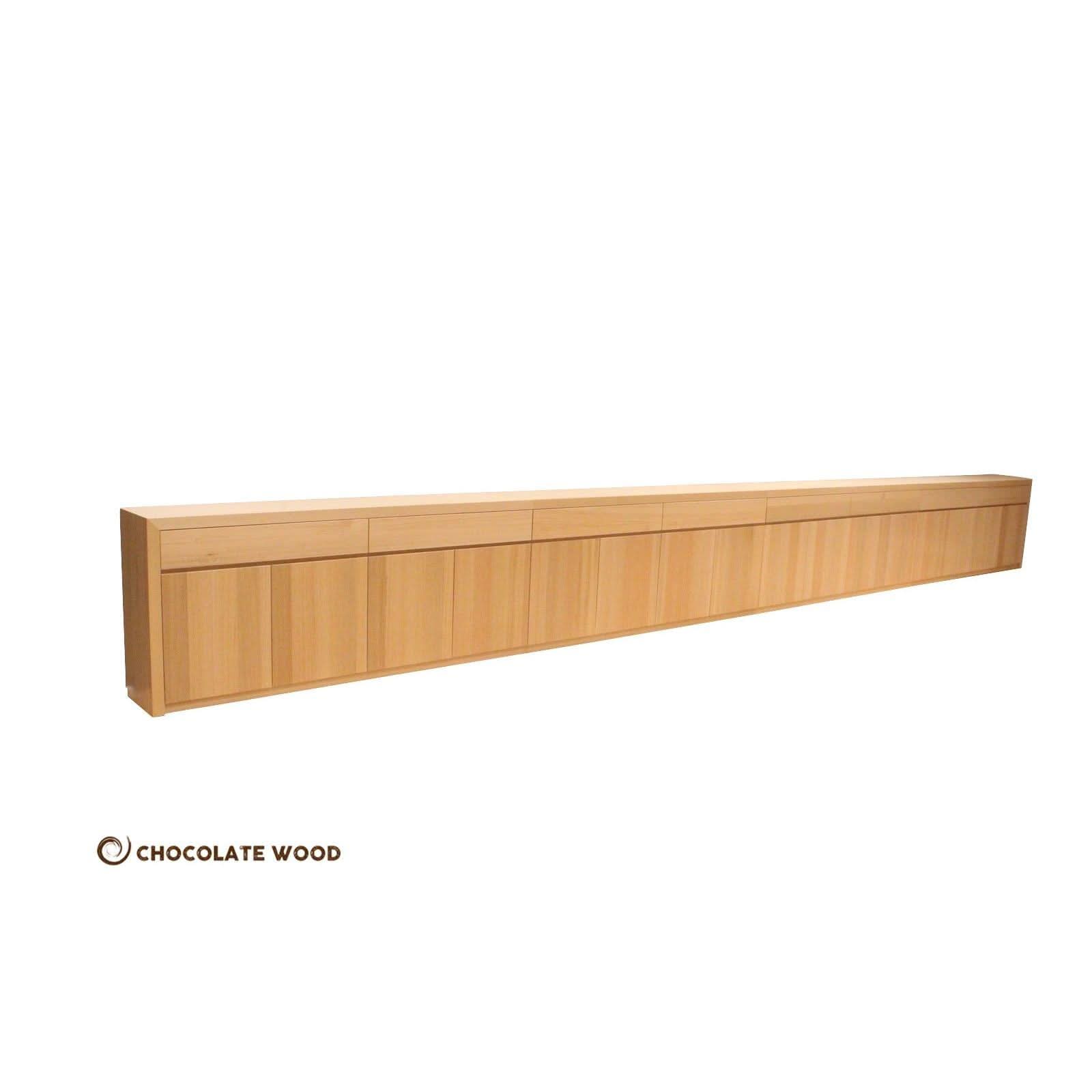 LONG ISLAND 12 DOOR 6 DRAWER BUFFET IN SOLID TASSIE OAK - AUSTRALIAN CUSTOM MADE - MyChocolateWood