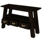 Lorian Solid Mahogany 3-Drawer Console Table / Hall Table in Chocolate - Chocolate Wood