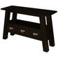 Lorian Solid Mahogany 3-Drawer Console Table / Hall Table in Chocolate - Chocolate Wood