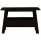 Lorian Solid Mahogany 3-Drawer Console Table / Hall Table in Chocolate - Chocolate Wood