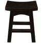 Lorian Solid Mahogany Kitchen / Bar Stool 48cm in Chocolate - Chocolate Wood