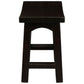 Lorian Solid Mahogany Kitchen / Bar Stool 48cm in Chocolate - Chocolate Wood