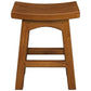 Lorian Solid Mahogany Kitchen / Bar Stool 48cm in Light Pecan - Chocolate Wood