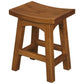 Lorian Solid Mahogany Kitchen / Bar Stool 48cm in Light Pecan - Chocolate Wood