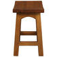 LORIAN SOLID MAHOGANY TIMBER KITCHEN/BAR STOOL 48CM HIGH - LIGHT PECAN - MyChocolateWood