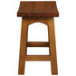 Lorian Solid Mahogany Kitchen / Bar Stool 48cm in Light Pecan - Chocolate Wood