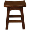 LORIAN SOLID MAHOGANY TIMBER KITCHEN/BAR STOOL 48CM HIGH - MAHOGANY - MyChocolateWood