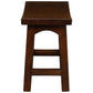 LORIAN SOLID MAHOGANY TIMBER KITCHEN/BAR STOOL 48CM HIGH - MAHOGANY - MyChocolateWood