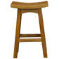 Lorian Solid Mahogany Kitchen / Bar Stool 67cm in Light Pecan - Chocolate Wood