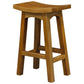 Lorian Solid Mahogany Kitchen / Bar Stool 67cm in Light Pecan - Chocolate Wood