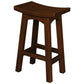 Lorian Solid Mahogany Kitchen / Bar Stool 67cm in Mahogany - Chocolate Wood
