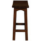 Lorian Solid Mahogany Kitchen / Bar Stool 67cm in Mahogany - Chocolate Wood