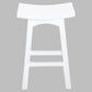 Lorian Solid Mahogany Kitchen / Bar Stool 67cm in White - Chocolate Wood