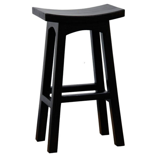 LORIAN SOLID MAHOGANY TIMBER KITCHEN/BAR STOOL 77CM HIGH - CHOCOLATE - MyChocolateWood