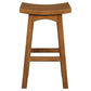 Lorian Solid Mahogany Kitchen / Bar Stool 77cm in Light Pecan - Chocolate Wood