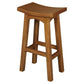 Lorian Solid Mahogany Kitchen / Bar Stool 77cm in Light Pecan - Chocolate Wood
