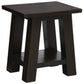 Lorian Solid Mahogany Lamp Table / Side Table in Chocolate - Chocolate Wood