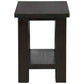 Lorian Solid Mahogany Lamp Table / Side Table in Chocolate - Chocolate Wood