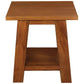 LORIAN SOLID MAHOGANY TIMBER LAMP TABLE/SIDE TABLE - LIGHT PECAN - MyChocolateWood