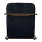 LOUISE FAUX SHEEPSKIN/ASH WOOD ARMCHAIR/LOUNGE CHAIR IN ONYX - MyChocolateWood