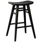 LUCAS SOLID MAHOGANY COUNTER STOOL BLACK - MyChocolateWood