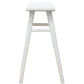 Lucas Solid Mahogany Counter Stool in White - Chocolate Wood
