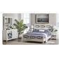 LUGANO HAMPTONS STYLE ACACIA 4 PIECE KING BEDROOM SUITE: 1 KING BED 1 DRESSER MIRROR  2 BEDSIDE TABLES - MyChocolateWood