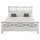LUGANO HAMPTONS STYLE ACACIA DOUBLE BED WHITE - MyChocolateWood