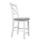 LUGANO HAMPTONS STYLE ACACIA FABRIC NEW BAR CHAIR BAR STOOL W:48XD:55XH107CM - MyChocolateWood
