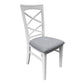 LUGANO HAMPTONS STYLE ACACIA NEW DINING CHAIR W:48XD:59XH103CM - MyChocolateWood