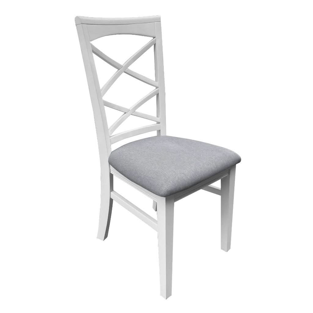 LUGANO HAMPTONS STYLE ACACIA NEW DINING CHAIR W:48XD:59XH103CM - MyChocolateWood