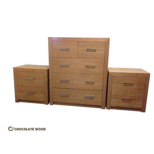 LUNA 4 PIECE PACKAGE DEAL IN TASSIE OAK CLEAR LACQUER AUSTRALIAN CUSTOM MADE TO ORDER - MyChocolateWood