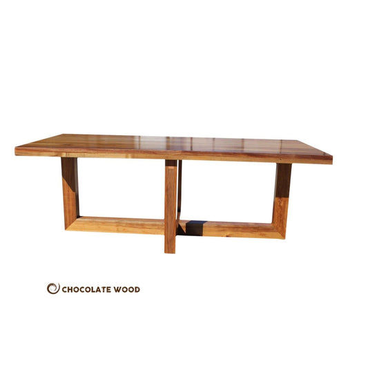LYON AUSTRALIAN CUSTOM-MADE 8-SEATER DINING TABLE IN TASSIE OAK - MyChocolateWood