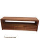 MACARTHUR SOLID BLACKWOOD 3 DRAWERS TV/ENTERTAINMENT UNIT - LOCALLY MADE - MyChocolateWood