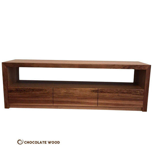 MACARTHUR SOLID BLACKWOOD 3 DRAWERS TV/ENTERTAINMENT UNIT - LOCALLY MADE - MyChocolateWood