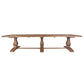 Maddox Reclaimed Elm Dining Table 350cm in Natural - Chocolate Wood